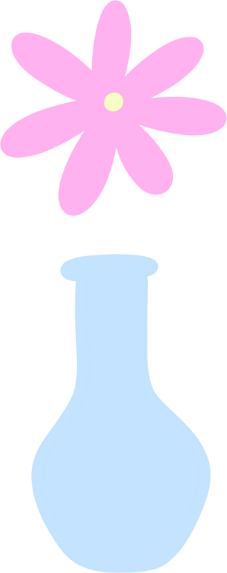 Simple Cute Danish Pastel Flower Vase